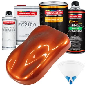Inferno Orange Pearl Metallic Urethane Basecoat Quart Kit & European Clear Coat - Picture 1 of 2