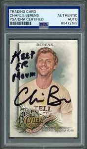 Charlie Berens SIGNED 2022 Topps Allen & Ginter Card #281 Keep Er Movin PSA Auto - Picture 1 of 2