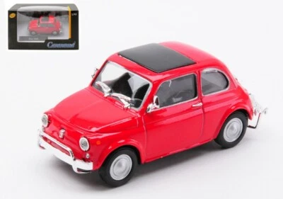 MODELLINO AUTO EPOCA STATICO CARARAMA FIAT 500L CLOSED ROOF ROSSO SCALA 1:43 - Immagine 1 di 4