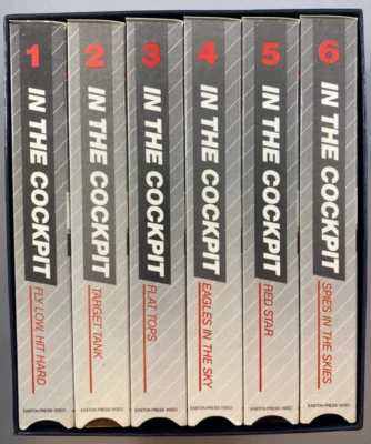 Easton Press Video - In The Cockpit - 6 VHS set Target Tank Flat Tops Eagles Red - Image 1 of 2