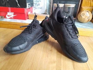 Nike Air Max 270 Triple Black Trainers UK 6, EU 39 - Picture 1 of 12