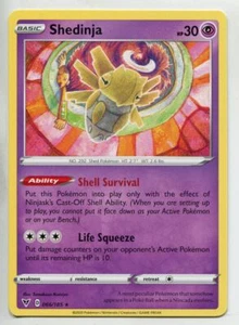 Pokemon TCG Sword & Shield Vivid Voltage Rare Card #066 Shedinja - Picture 1 of 1
