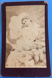 Foto original de gabinete de la señora Cornwallis West de la década de 1890 AMANTE REAL Príncipe de Gales - Imagen 1 de 2