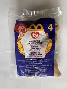 2000 McDonalds Happy Meal Beanie Babie "SPUNKY THE COCKER SPANIEL" - Picture 1 of 2