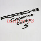 PORSCHE+Cayenne+Turbo+S Rear Badge Emblem Matte black Cayenne Porsche Cayenne