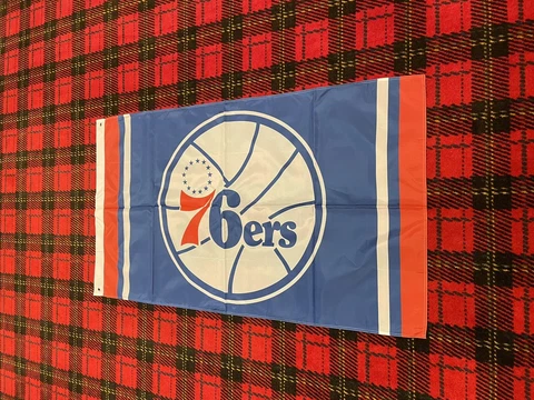 Brand New Philadelphia 76ers flag 3 Foot By 5 Foot Cover