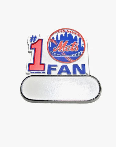 NEW YORK METS #1 FAN MAGNET METS #1 FAN SIZE 3 BY 3 NEW MLB Cover