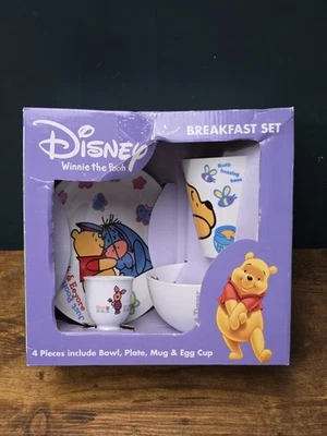 Brand New - Disney Winnie The Pooh Ceramic Breakfast - Set 4 Piece - Kids Gift - Image 1 of 4