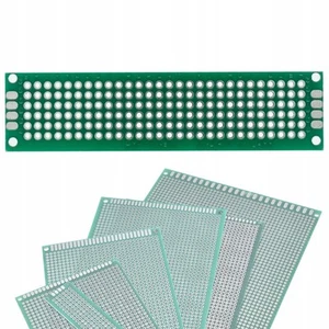 Dwustronna płyta prototypowa PCB Rosfix 20x80mm zielona - kompatybilna z THT - Zdjęcie 1 z 5