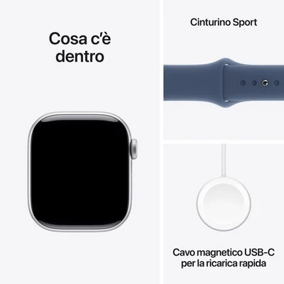 Apple Watch Series 10 GPS + Cellular 42mm Cassa in Alluminio Color Argento con D - Immagine 1 di 4