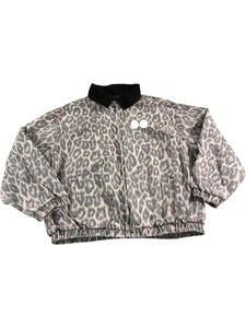 Women's Leopard Print Jacket Size S Cotton Polyester - Picture 1 of 3