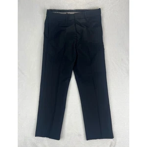 Louis Martin Men's Water Repellant Black Wool Blend Dress Pants 34 - Picture 1 of 6