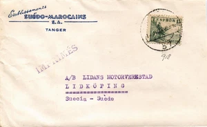 Tánger (Marruecos español) 194? funda a gamuza (2054) - Imagen 1 de 2