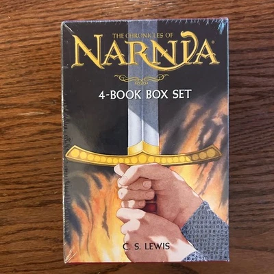 The CHRONICLES of NARNIA by C S Lewis 4-Book Box Set! NEW/SEALED! Lion Magicians Foto 1 de 4