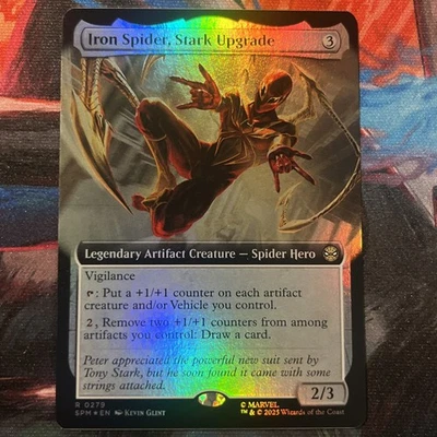 Magic The Gathering Marvel's Spider-Man "Iron Spider, Stark Upgrade" FOIL EXTEND - Image 1 of 2