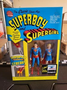 DC Direct Classic Silver Age Superboy and Supergirl with Krypto and Streaky NIB - Picture 1 of 20