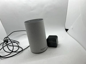 Amazon Echo 2nd Generation Smart Speaker Heather Grey With Power Supply - Picture 1 of 16