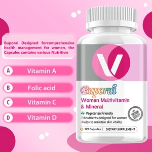 Women Multivitamin & Mineral - Supplement for Energy and Heart Health - Non GMO - Picture 1 of 6