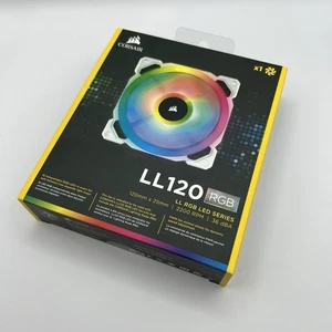 New~ Corsair LL120 RGB, 120mm Dual Light Loop RGB LED PWM Fan, CO-9050091-WW - Picture 1 of 8