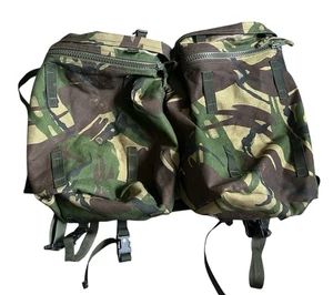 BRITISH ARMY ISSUE DPM BACKPACK SIDE POCKET POUCHES X2 WITH YOKE DAYPACK - Picture 1 of 9
