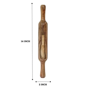Traditional Multi-Shaded Wooden Rolling Pin For Kitchen & Home - Picture 1 of 5