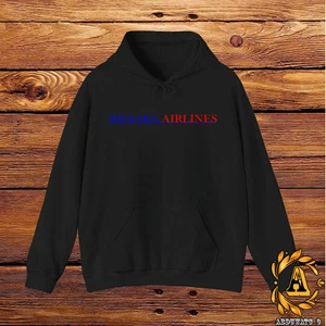 Felpa con cappuccio logo Mesaba Airlines nero/marino/bianco/grigio sportivo S-5XL - Foto 1 di 13