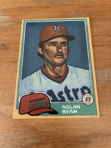 Baseball Art Card Print of Nolan Ryan, 1981 Limited Edition Of 500 - Picture 1 of 2