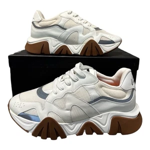 Zapatillas Versace Squalo Talla 9 Reino Unido Blanco/Plateado Versace EUR 43 - Imagen 1 de 24