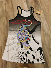 ED HARDY TANK TOP SIZE LARGE NEW  ( RUN SMALL, MEASUREMENTS ON DESCRIPTION )