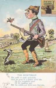 COMIC - The Sportsman Poem - Hunting - 1909 - Picture 1 of 2
