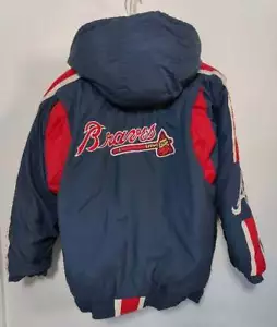 Vintage Men's Sz M Genuine Merchandise Starter Atlanta Braves Winter Coat Jacket - Picture 1 of 10