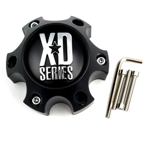 KMC XD Series Matte Black Tall 6Lug 6x4.5 Center Cap for XD796 XD797 XD798 Wheel - Picture 1 of 5