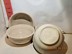 Longaberger Pottery Woven Traditions cuencos - 4, 5,75 pulgadas cuencos blancos - Imagen 1 de 1