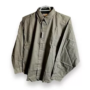 Munsingwear Mens Casual Button Up Shirt Large New With Tags 100% Cotton Grey - Picture 1 of 13