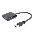 USB 3.0 To VGA Adapter Cable 1920x1080 Video Converter 5.0Gbps For Win HEN