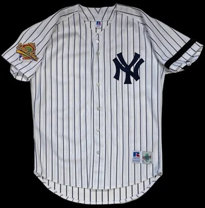 DEREK JETER 1996 SERIE MUNDIAL AUTÉNTICA CAMISETA RUSSELL DC DE LOS NEW YORK YANKEES 44 - Imagen 1 de 5