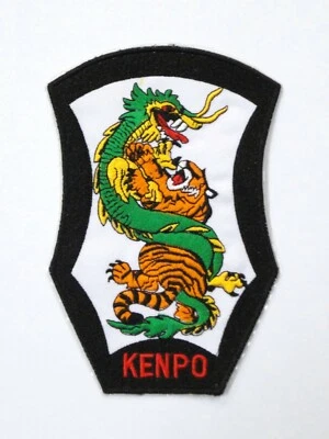  Kenpo Tiger & Dragon Patch 4.25" x 6.5" Iron On / Sew On New - Image 1 of 2