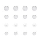 Childrens Silicone Earrings 80pcs Earring Pads Comfortable Clip Clear Earrings