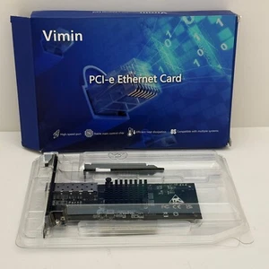Vimin 10Gb SFP+ PCIe Network Card - Intel 82599 Chip (SR-PT01-82599_F) - Picture 1 of 5