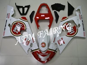 Red Lucky Strike ABS Injection Mold Bodywork Fairing Kit for GSXR600/750 04 05 - Picture 1 of 5
