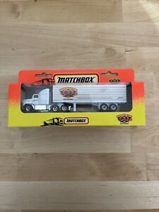 1996 Matchbox SuperPretzel Soft Pretzel Diecast Truck - Ford Aeromax w/ Trailer