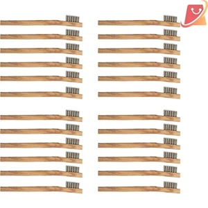 24 Pack Stainless Steel Wire Brushes 8" Long Coarse for Rust Dirt Removal - Picture 1 of 3