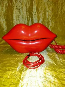 1970s Sexy Mouth Red Phone - Picture 1 of 4