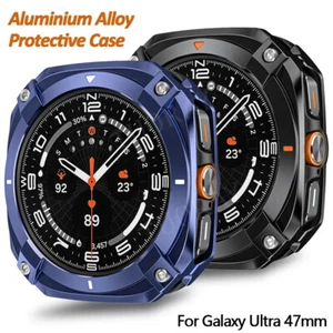 Coque de protection en alliage d'aluminium et métal pare-chocs pour Samsung Galaxy Watch Ultra 47 mm - Photo 1 sur 46