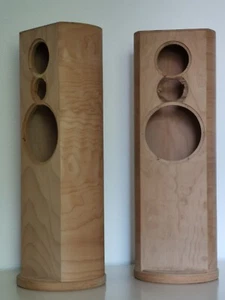 2 - Lautsprecher Gehäuse Rohr - 1 Paar - aus Birken Sperrholz - Bild 1 von 3