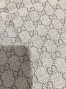 GUCCI NUEVO 100% AUTÉNTICO XL CUADRADO MUJER ENVOLTURA/BUFANDA 2 TONOS MONGRAM GRIS PASHMINA - Imagen 1 de 6