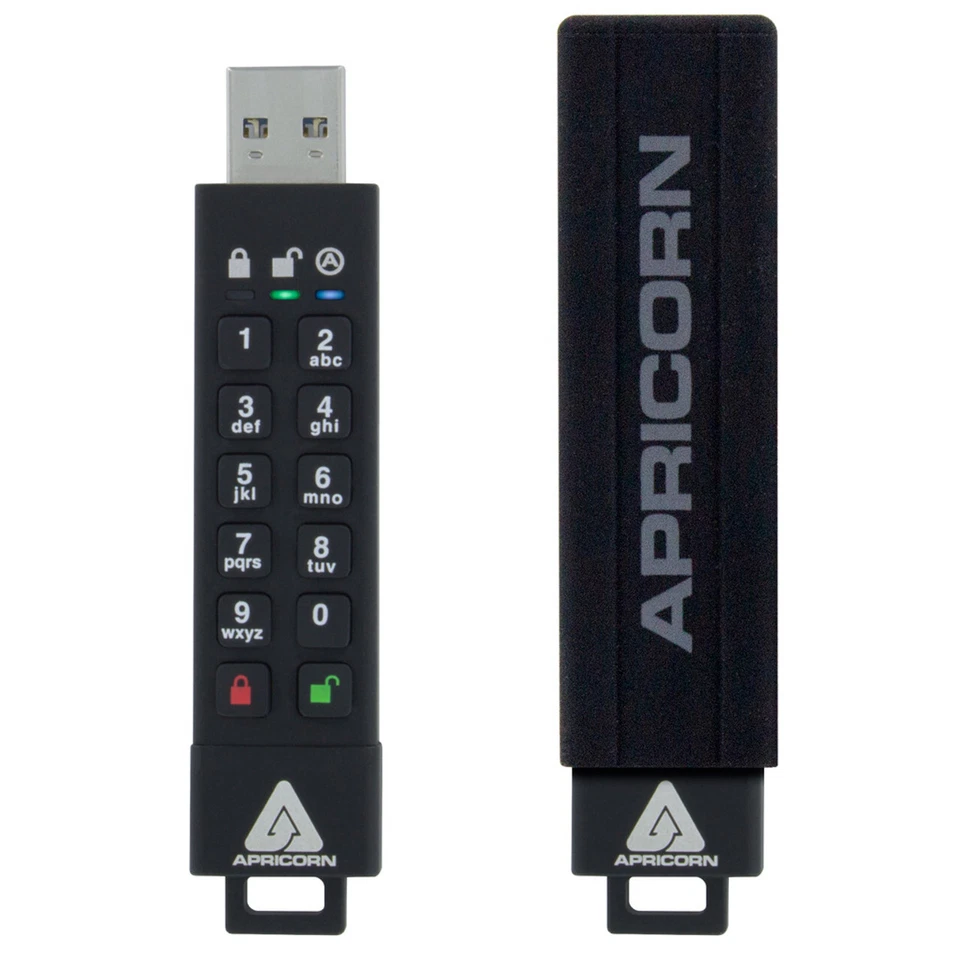 Apricorn ASK3Z-16GB 3Z 16Gb 256Bit AES XTS FIPS L3 Secure USB 3.0 w KeyPad - Image 1 of 1