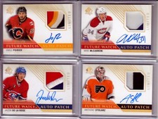  2015-16 SP Authentic Limited Patch Autographs #282 Mike McCarron RC 028/100 