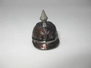 ERSTER WELTKRIEG MINIATUR DEUTSCHER PREUSSISCHER OFFIZIER PICKELHAUBE PATRIOTISCHER BLEIHELM HELM - Bild 1 von 5