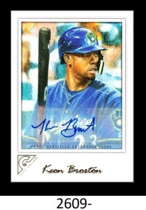 1-2017 TOPPS GALLERY AUTO KEON BROXTON MARINERS - Picture 1 of 1